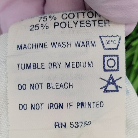 Vintage 90s MOD Stripes Blank Shirt S/M 20x28 Blue USA - Picture 7 of 13